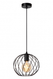 LucideDANZA-Hanglamp-25cm-1xE27-Zwart