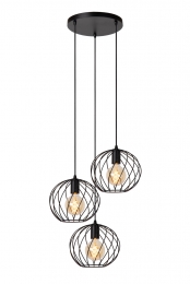 LucideDANZA-Hanglamp-50cm-3xE27-Zwart