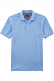OLYMPCasualPoloshirtKortemouwlichtblauw