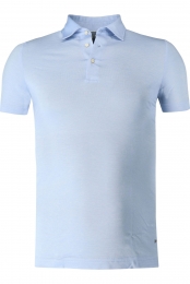 ETERNA1863PoloshirtKortemouwhemelsblauw