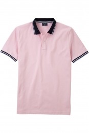 OLYMPCasualPoloshirtKortemouwroos