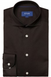 ETONPoloshirtlangemouwzwartEffen