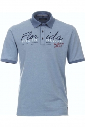 CasaModaPoloshirtKortemouwAquanaarbenzine