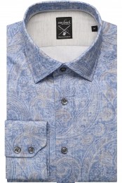vanLaackMeisterwerkOverhemdblauwPaisley