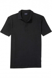 OLYMPCasualPoloshirtKortemouwzwart