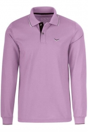 TRIGEMAPoloshirtlangemouwlilaEffen
