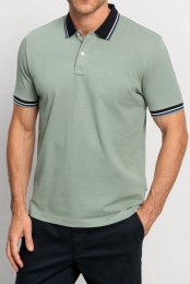 OLYMPCasualPoloshirtKortemouwlichtgroen