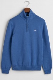 GANTGebreidetruiritssluitingblauwEffen