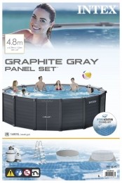 Zwembad478mx124mgraphitegraypanelpoolset-Intex