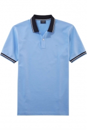 OLYMPCasualPoloshirtKortemouwlichtblauw
