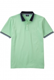 OLYMPCasualPoloshirtKortemouwmunt