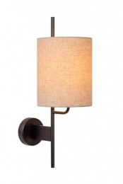 LucideMAGIC-Wandlamp-1xE27-MetUSBoplaadpunt-Zwart