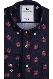 GiordanoOverhemdMarineMotief
