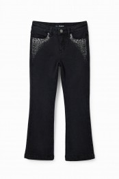 Glimmendeflaredjeans