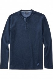 OLYMPCasualPoloshirtlangemouwmarineMelange