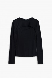 CutouthalslijnT-shirtMaitrepierre