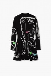 Jurkmetgezichtenprint