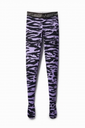 Slimfitleggingmetdierenprint