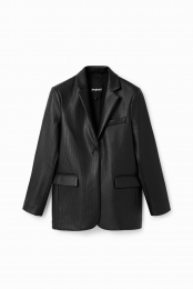 Leatherlookblazer