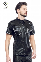 Code8byXXXCOLLECTIONZwartlerenherenshirtmetzilverbiezenS