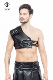 Code8byXXXCOLLECTIONGladiatorHarnasmetzilverkleurigebies3XL4XL