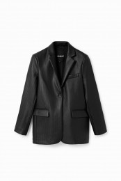 Leatherlookblazer