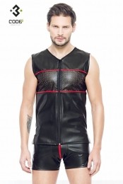 Code8byXXXCOLLECTIONEco-ledermouwloosshirtmetrodebiesXS-S-M-4XL