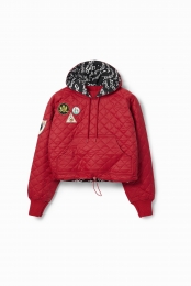 Gewatteerdsweatshirtmetpatches
