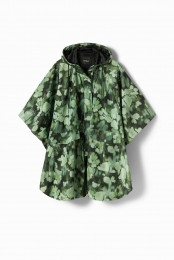 Regenjasmetcapuchonencamouflage