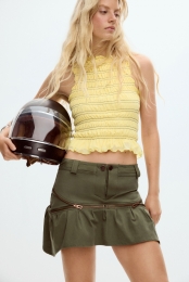 GestreeptgeplooidT-shirt