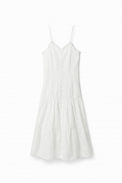 Midi-jurkmetbroderieanglaise