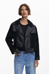 Gecombineerdjackmetleerlook