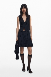 Minirokmetplooienenflockprint