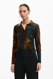 GeknooptT-shirtmetdierenprint