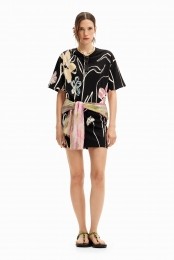 Kortjurkjemetgellustreerdebloemen