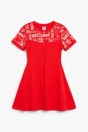 Meisjesjurkmetlettering