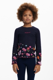 LangemouwenT-shirtmetbloemenlogo