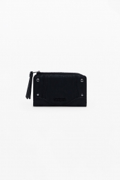 Middelgrotegeborduurdeportemonneemetlederlook