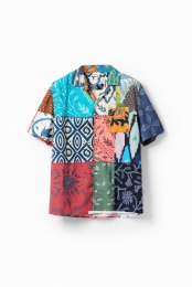 Gekleurdepatchworkblouse