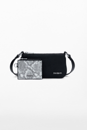 Grote2-in-1portemonneemetslangenprint