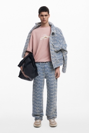 Gemleerdespijkerbroek