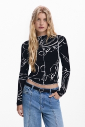 T-shirtmetsilhouettenvanvazen