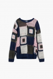 Gehaaktepatch-sweatshirt