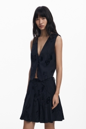 Tailorgiletmetflockprint