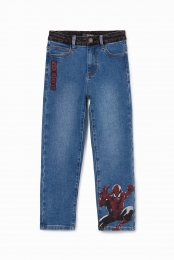 Spidermangeborduurdejeans