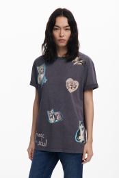 KatoenenT-shirtmetkatten