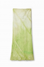 Midi-rokmetbloemenkant