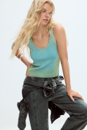 GestreeptT-shirtmettextuur