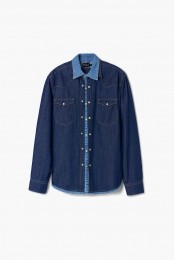 Patchworkdenimoverhemd