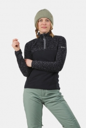 RoxySaynaHalfZipFleecetruiDamesZwart